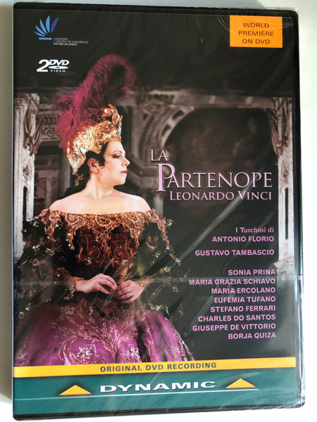 Vinci: La Partenope 2 DVD Set / DRAMA FOR MUSIC IN THREE ACTS / Recorded at: Auditorio V. Villegas / VIDEO DIRECTOR: MARCO SCALFI / CONDUCTOR: ANTONIO FLORIO / DIRECTOR: GUSTAVO TAMBASCIO / BOOKLET BY SILVIO STAMPIGLIA / DVD (8007144336868)