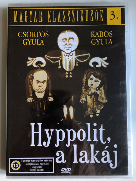 Hyppolit a lakáj (1931) Hyppolit the Butler / Black and White Hungarian Classic / HUNGARIAN Audio Only [European DVD Region 2 PAL] / Magyar Klasszikusok 3. (5999881068887)