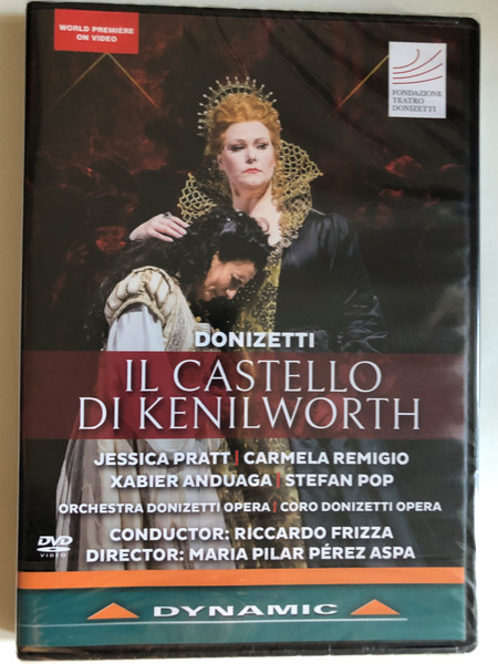 Donizetti: Il Castello di Kenilworth / Melodrama - Libretto by Andrea Leone Tottola / Donizetti Opera Orchestra / Conductor: Riccardo Frizza / Chorus Master: Fabio Tartari / Recorded at: Donizetti Opera 2018 Bergamo, Social Theatre / DVD (8007144378349)