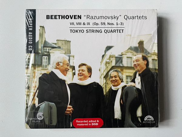 Beethoven - "Razumovsky" Quartets VII, VIII & IX (Op. 59, Nos. 1-3) - Tokyo String Quartet / Harmonia Mundi 2x Hybrid Disc 2005 / HMU 807423.24