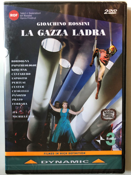 La Gazza Ladra / Melodrama in two acts - Libretto by GIOVANNI GHERARDINI / PRAGUE CHAMBER CHOIR Chorus Master: LUBOMIR MATL / HAYDN ORCHESTRA OF BOLZANO AND TRENTO / Conductor: LU JIA / DVD (8007144335670)