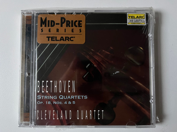 Beethoven: String Quartets Op. 18, Nos. 4 & 5 - The Cleveland Quartet / Telarc Audio CD 1995 / CD-80414