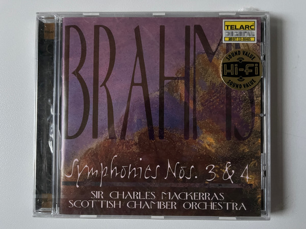 Brahms: Symphonies Nos. 3 & 4 - Sir Charles Mackerras, Scottish Chamber Orchestra / Telarc Audio CD 1997 / CD-80465 