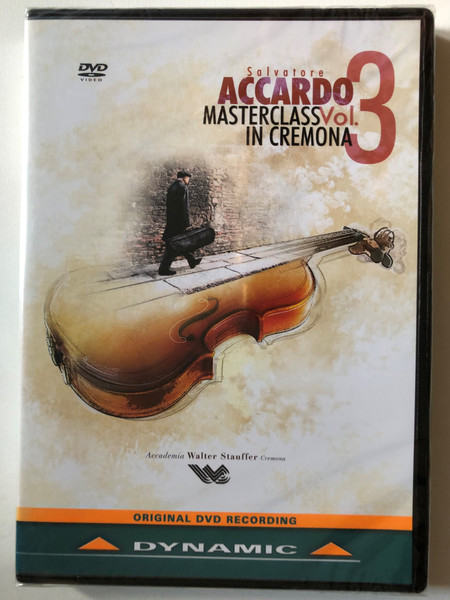 Salvatore Accardo Masterclass, Vol. 3 / Szymanowski Nocturne and Tarantella Op. 28 / Kim Da Min, violin J.S. Bach Chaconne Catherine Demetz, violin / Recorded at: Accademia Walter Stauffer, Cremona, March 2012 / DVD (8007144337636)
