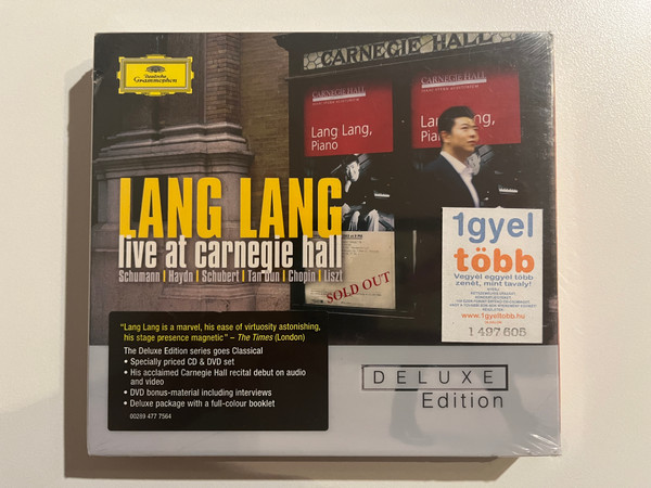 Lang Lang: Live At Carnegie Hall - Schumann, Haydn, Schubert, Tan Dun, Chopin, Liszt / Deutsche Grammophon Audio CD + DVD Video 2004 / 00289 477 7564