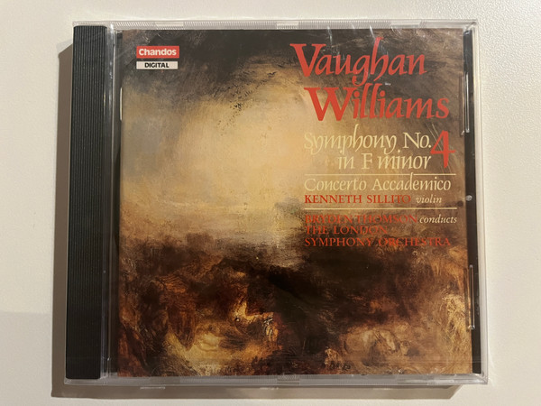 Vaughan Williams - Symphony No. 4 In F Minor; Concerto Accademico - Kenneth Sillito (violin), Bryden Thomson conducts The London Symphony Orchestra / Chandos Audio CD 1988 / CHAN 8633