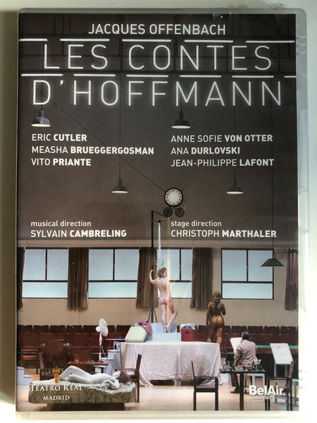 Offenbach: Les contes d'Hoffmann (The Tales of Hoffmann) / Fantastic opera in five acts / Libretto: JULES BARBIER / ORCHESTRA AND CHORUS ROYAL THEATER OF MADRID / Conductor SYLVAIN CAMBRELING / HD recording: Teatro Real, Madrid / DVD (3760115301245)