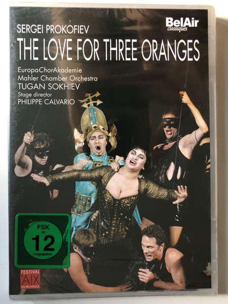 Prokofiev: The Love for the Three Oranges (L'AMOUR DES TROIS ORANGES) / Opera in a prologue and four acts (sung in russian) / Libretto Sergei Prokofiev / MAHLER CHAMBER ORCHESTRA / Tugan Sokhiev, conductor / DVD (3760115300248)