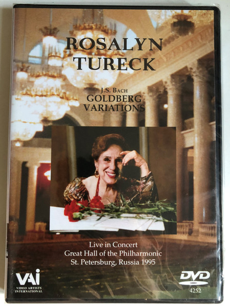 Rosalyn Tureck - J.S. Bach Goldberg Variations / ROSALYN TURECK, piano October 1995 / dedicated to the memory of Rosalyn Tureck (1914-2003) / Video Producer: Viktor Sokolov / Video Artists International, Inc. / DVD (089948425298)