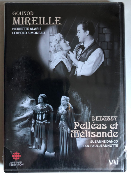 GOUNOD: MIREILLE (Abridged),DEBUSSY: PELLEAS ET MELISANDE (Act Two) / Radio-Canada Orchestra / Jean Beaudet, conductor-orchestra leader / PACKAGING, DESIGN AND DVD AUTHORING 2006 VIDEO ARTISTS INTERNATIONAL, INC. / DVD (0089948438090)