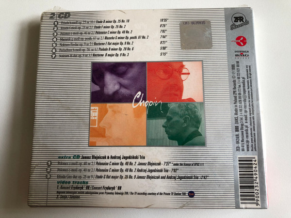 Andrzej Jagodziński Trio – Chopin Once More / Special Guest Janusz Olejniczak / Extra CD, video tracks / ZPR Records 2x Audio CD 1999 / ZCD-042A/B