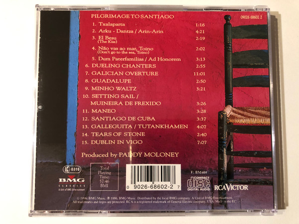 The Chieftains – Santiago / BMG Classics Audio CD 1996 / 09026 68602 2