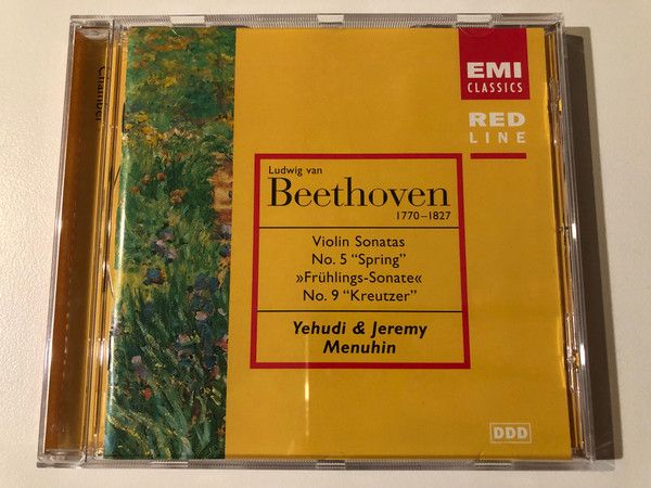 Ludwig van Beethoven (1770-1827) - Violin Sonatas Nos. 5 ''Spring', No. 9 ''Kreutzer'' - Yehudi & Jeremy Menuhin / Red Line / EMI Classics Audio CD 1997 / 724356978928