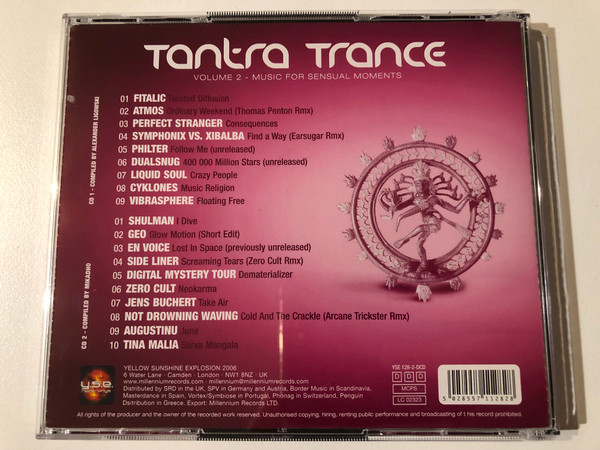 Tantra Trance:Volume 2 - Music For Sensual Moments / Yellow Sunshine Explosion 2x Audio CD 2006 / YSE 128-2-DCD