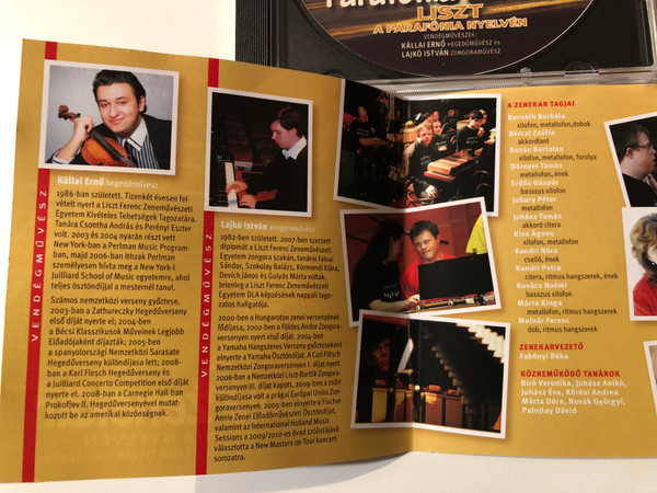 Parafonia Zenekar - Liszt A Parafonia Nyelven - Vendegmuveszek: Kallai Erno, Hegedumvesz es Lajko Istvan Zongoramuvesz / ''A Zene Mindenkie'' Egyesulet / Audio CD 2011