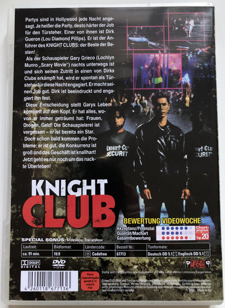 KNIGHT CLUB  Brutaler Kampf um's Überleben...  LOU DIAMOND PHILLIPS SOPERNOVA  DVD Video (4260118677136)