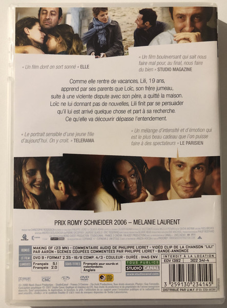 Je vais bien, ne t'en fais pas  UN FILM DE PHILIPPE LIORET  MÉLANIE LAURENT, KAD MERAD, JULIEN BOISSELIER, ISABELLE RENAULD, AÏSSA MAÏGA  DVD Video (3259130234145)