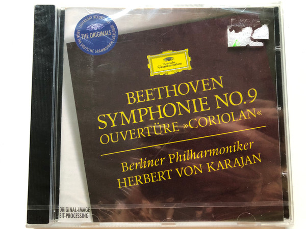 Beethoven - Symphonie No.9; Ouvertüre »Coriolan« - Berliner Philharmoniker, Herbert von Karajan / The Originals / Deutsche Grammophon Audio CD 1995 Stereo / 447 401-2