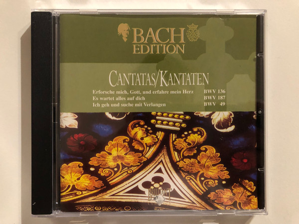 Bach: Cantatas = Kantaten - Erforsche Mich, Gott, Und Erfahre Mein Herz BWV 136; Es Wartet Alles Auf Dich BWV 187; Ich Geh Und Suche Mit Verlangen BWV 49 / Bach Edition / Brilliant Classics Audio CD / 99374/5