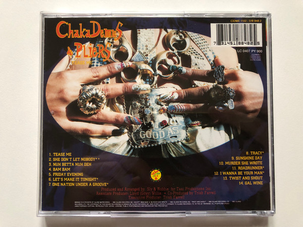 Chaka Demus & Pliers – Tease Me / Mango Audio CD 1993 / 518 881-2