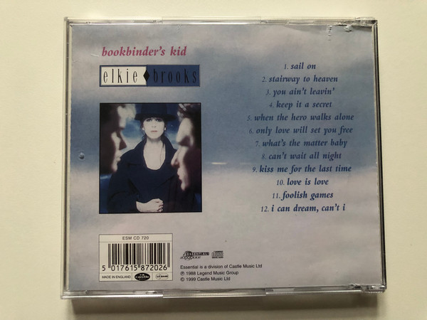 Elkie Brooks – Bookbinder's Kid / Essential! Records Audio CD 1999 / ESM CD 720