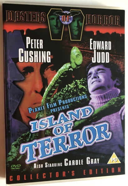 Island of Terror  COLLECTOR'S EDITION  PETER CUSHING, EDWARD JUDD, CAROLE GRAY  MASTERS OF HORROR  PLANET FILM PRODUCTIONS  DVD Video (5019322073680)