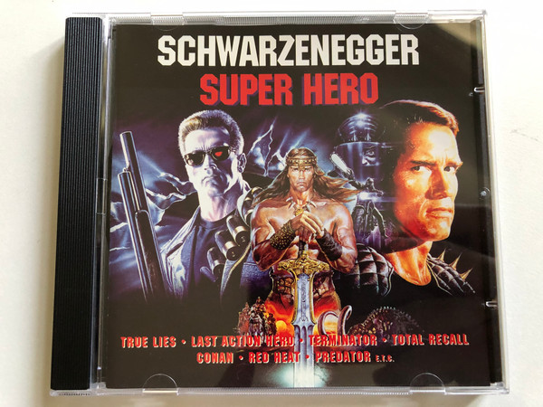 Schwarzenegger Super Hero - True Lies; Last Action Hero; Terminator; Total Recall; Conan; Raw Heat; Predator; etc / Cinerama Audio CD 1994 / 0022232 CIN