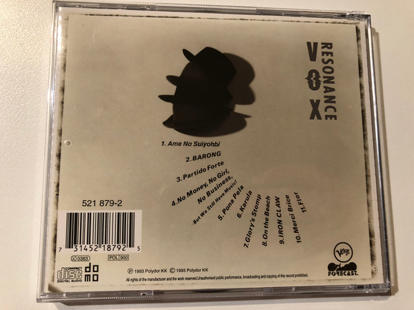 Resonance Vox - Kazumi Watanable, Vagabonde Suzuki, Rikiya Higashihara, Tomohiro Yahiro / Verve Forecast Audio CD 1993 / 521 879-2