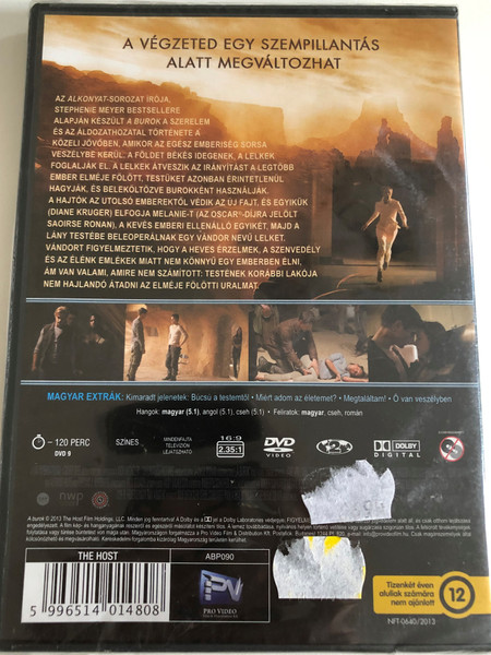 A Burok  ÍRTA ÉS RENDEZTE ANDREW NICCOL  STEPHENIE MEYERTŐL, AZ ALKONYAT-SOROZAT ÍRÓNŐJÉTŐL  VÁLASZD A HITET! VÁLASZD A KÜZDELMET! VÁLASZD A SZERELMET!  DVD Video (5996514014808)