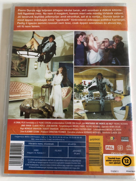 Ahova lépek ott fű nem terem  CLAUDE ZIDI FILMJE  PIERRE RICHARD  DVD Video (5996473012440)