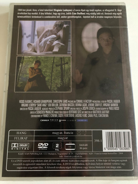 SAINT ANGE  VIRGINIE LEDOYEN, LOU DOILLON  FOCUS FEATURES  DVD Video (5999545583985)