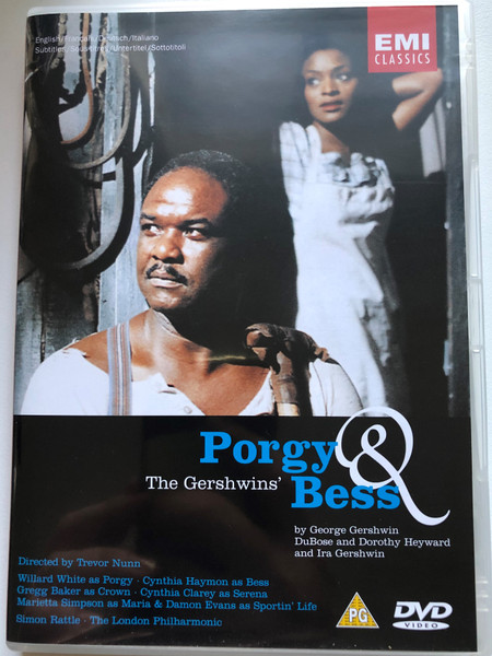 The Gershwins' Porgy and Bess / An opera in three acts / The London Philharmonic conducted by Sir Simon Rattle / The Glyndebourne Chorus Chorus Master: Craig Rutenberg / Original award-winning sound recording by EMI Records Ltd (724349249691)