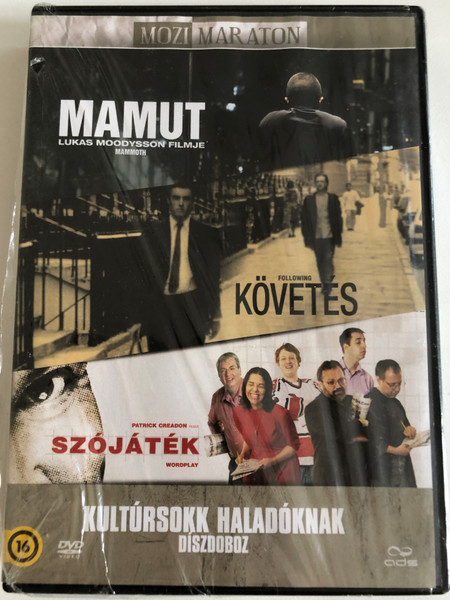 MAMUT, KÖVETES, SZÓJÁTÉK  KULTÚRSOKK HALADÓKNAK DÍSZDOBOZ  MOZI MARATON  DVD Video (5996471000067)
