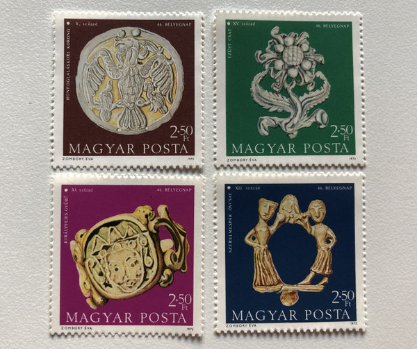 MAGYAR POSTA - BELYEGNAP Jewels HUNGARIAN POST OFFICE Stamps set (stampshun002)