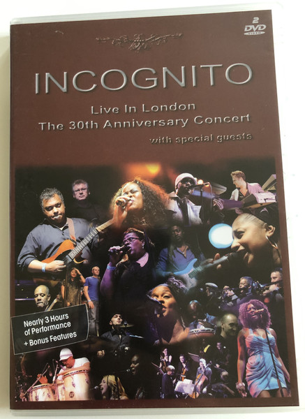 Incognito - Live In London The 30th Anniversary Concert  DVD Video (707787618496)