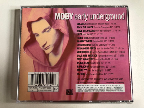 Moby – Early Underground / Virgin Audio CD 1993 / 724384705428