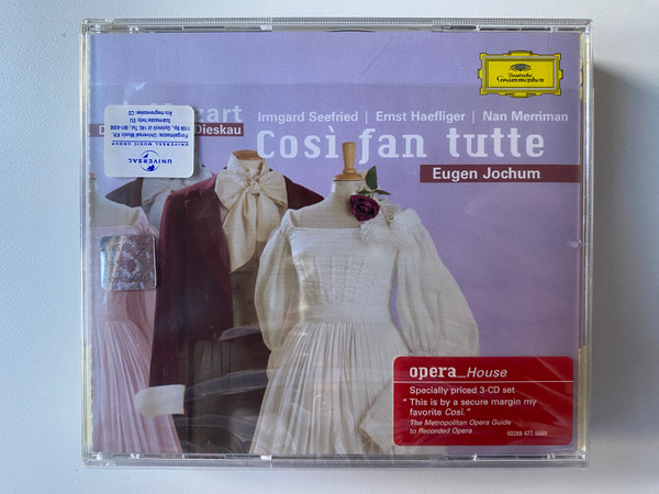 Mozart: Così Fan Tutte - Irmgard Seefried, Ernst Haefliger, Nan Merriman, Eugen Jochum / Opera_House / Deutsche Grammophon 3x Audio CD 2007 / 00289 477 5669