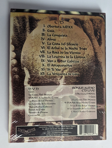 Mägo De Oz – Gaia / 2 CD's + DVD, Audio 5.1 / Locomotive Records 2x Audio CD + DVD CD 2006 / LM404CD