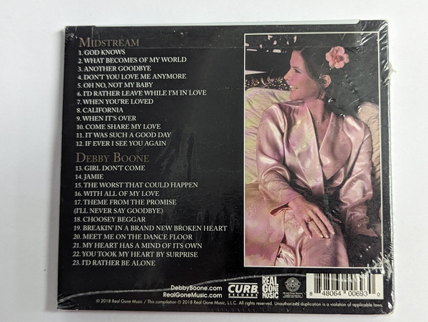 Debby Boone – Midstream; Debby Boone / Real Gone Music Audio CD 2018 / RGM-0693