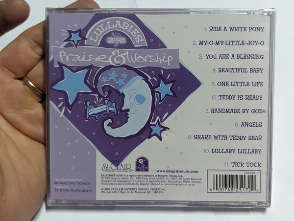 Lullabies - Praise & Worship - Including: Lullaby Lullaby; Share With Teddy Bear; Angels; and more... / Integrity Media Audio CD 2003 / 25172