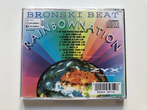 Bronski Beat – Rainbow Nation / Incl. New Remixe of ''Hit That Perfect Beat Boy'' & ''Why'' / ZYX Music Audio CD / ZYX 20340-2