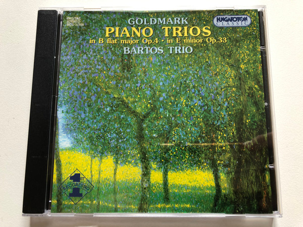 Goldmark: Piano Trios in B flat major Op. 4; In E minor Op. 33 - Bartos Trio / Hungaroton Classic Audio CD 1997 Stereo / HCD 31709