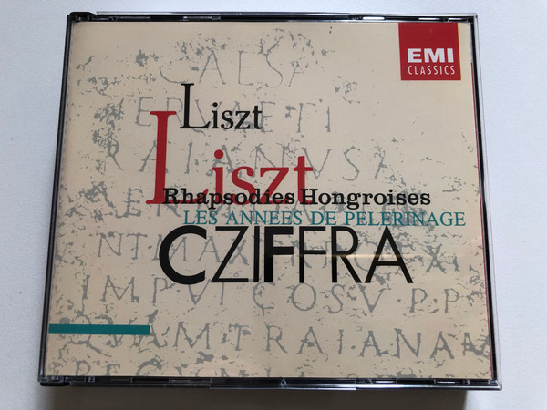 Liszt - Rhapsodies Hongroises; Les Années de Pèlerinage - Cziffra / EMI Classics 4x Audio CD 1993 Stereo / CMS 7 64882 2
