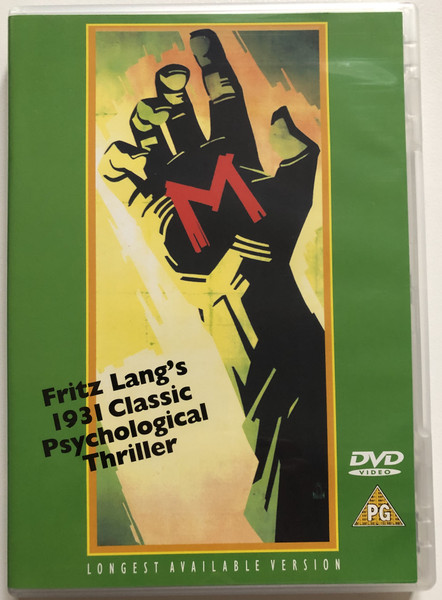 Fritz Lang's 1931 Classic Psychological Thriller  Longest Available Version  DVD Video (5060000404029)