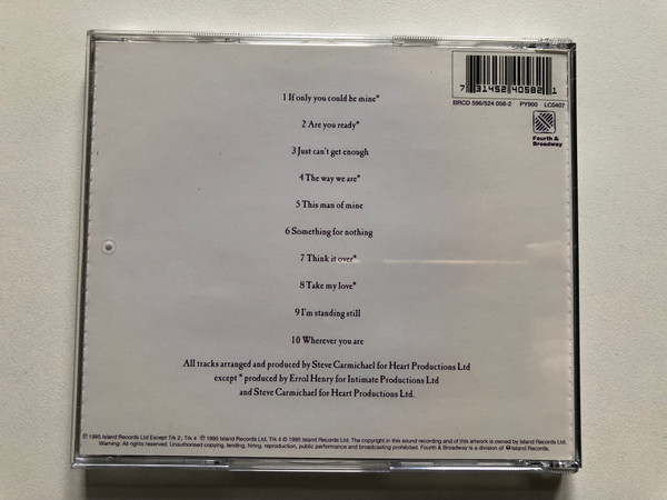 The Affair – Just Can't Get Enough / 4th & Broadway Audio CD 1995 / BRCD 596
