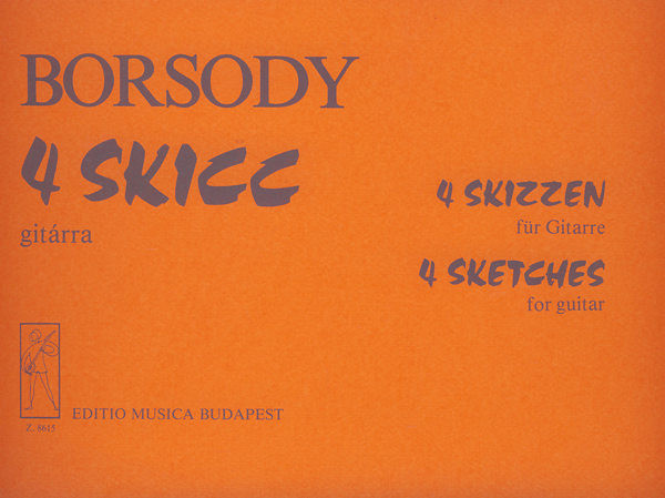 Borsody László Four Scetches  Universal Music Publishing Editio Musica Budapest  sheet music