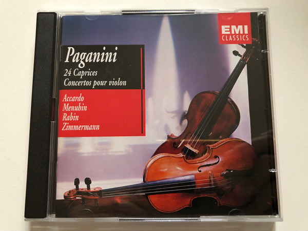 Paganini - 24 Caprices; Concertos pour violon - Accardo, Menuhin, Rabin, Zimmermann / EMI 2x Audio CD 2002 Stereo / 724357533225