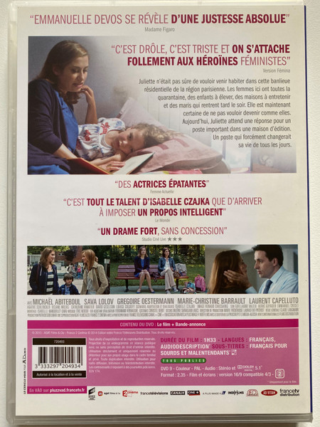 La vie domestique / UN FILM DE ISABELLE CZAJKA / D'APRES <<ARLINGTON PARK>> DE RACHEL CUSK / EMMANUELLE DEVOS, JULIE FERRIER, NATACHA REGNIER, HELENA NOGUERRA, LAURENT POITRENAUX / DVD Video (3333297204934)