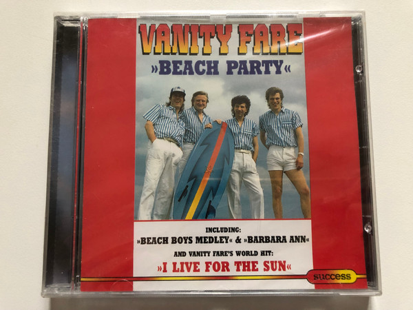 Vanity Fare: Beach Party - Including:''Beach Boys Medley'' & ''Barbara Ann'' And Vanity Fare's World Hit: ''I Live For The Sun'' / Success Audio CD 1994 / 16198CD