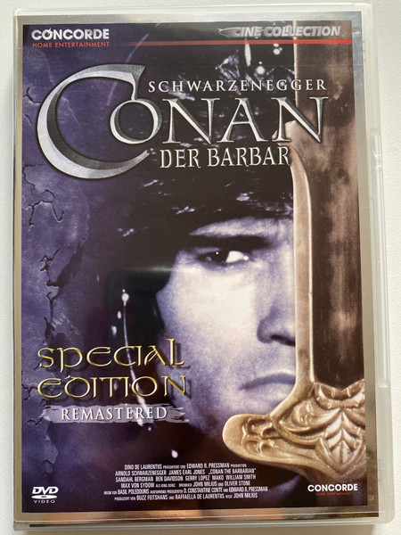 SCHWARZENEGGER Conan - Der Barbar / Special Edition REMASTERED / CONCORDE HOME ENTERTAINMENT / CINE COLLECTION / CONCORDE / DVD Video (4010324021687)